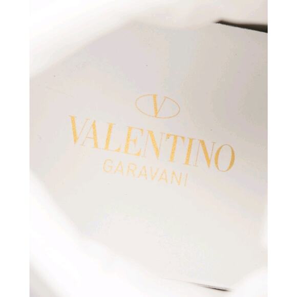 RRP$1080 VALENTINO GARAVANI Leather Sneakers US7 UK6 EU40 VLTN Logo Reflective main image 4